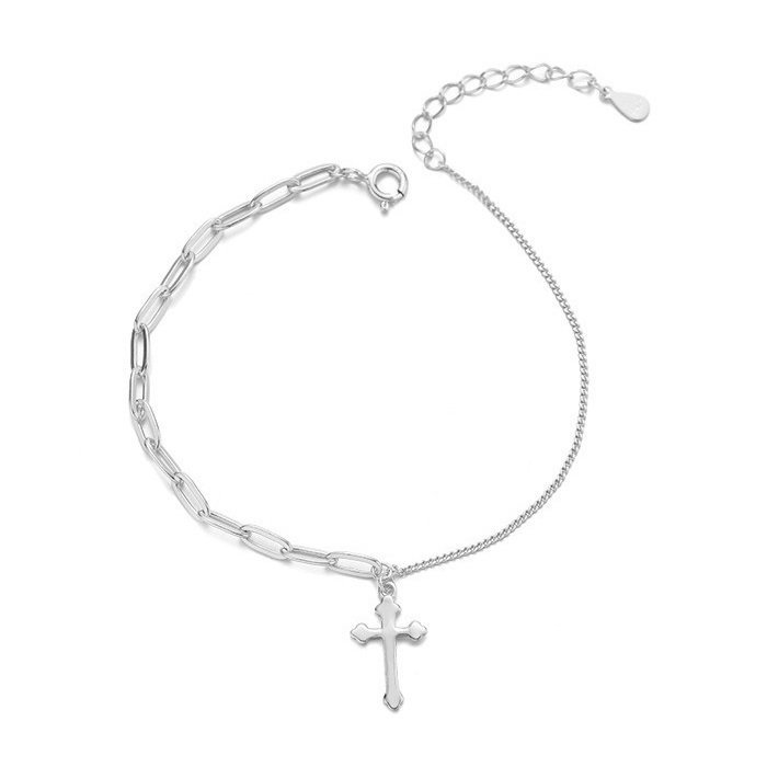 Strieborný Náramok S925 Krížik