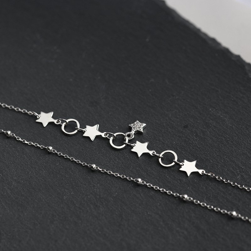 Náramok S925 Strieborné Hviezdy – Obrázok 2