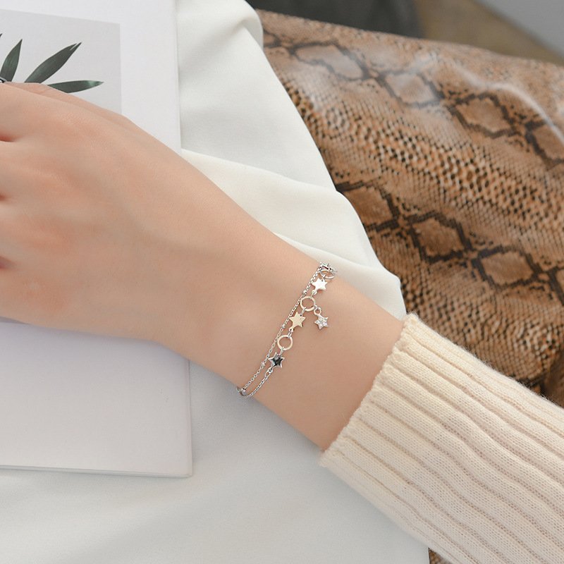 Náramok S925 Strieborné Hviezdy – Obrázok 3