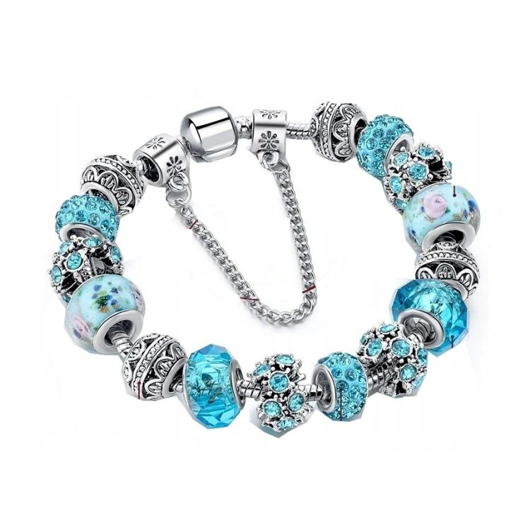 Modulárny Náramok s Príveskami, Tyrkysový