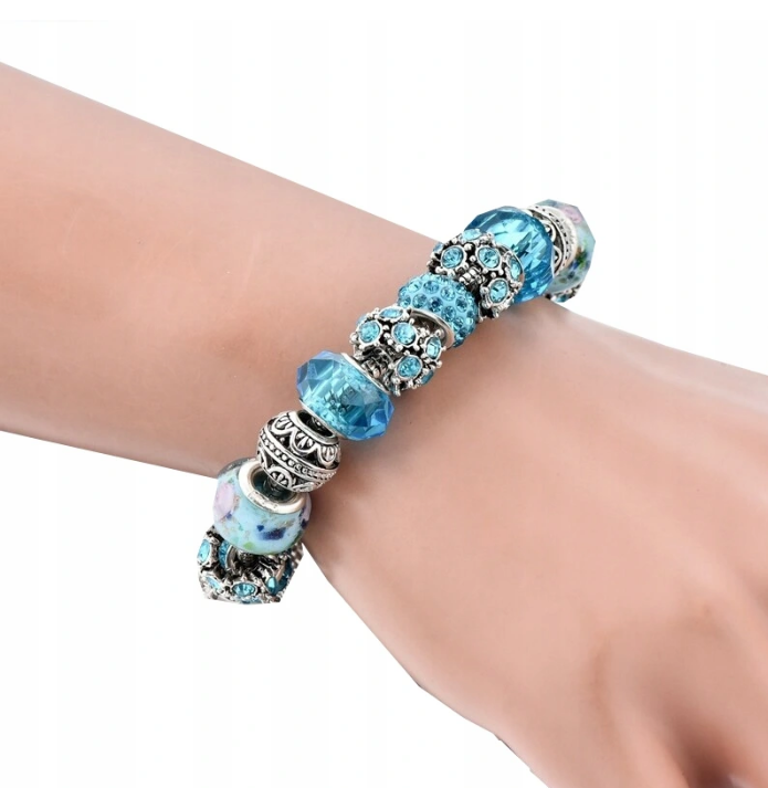 Modulárny Náramok s Príveskami, Tyrkysový – Obrázok 4