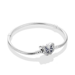 Eurocharms Strieborný Náramok S925 Motýľ