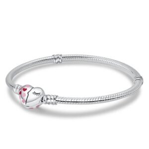 Eurocharms Strieborný Náramok S925 Srdce