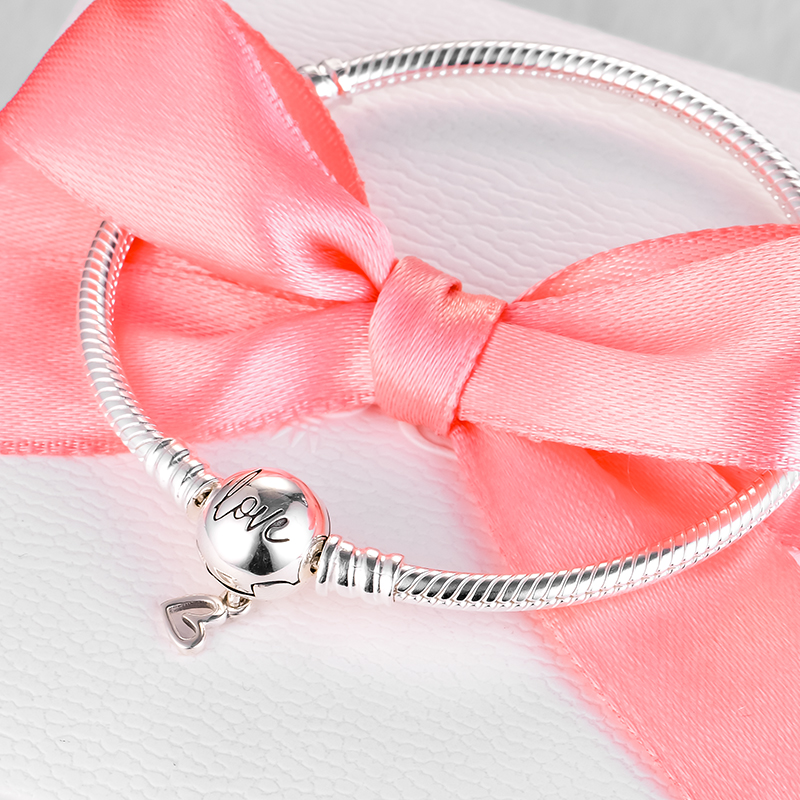 Eurocharms Strieborný Náramok S925, Love – Obrázok 2