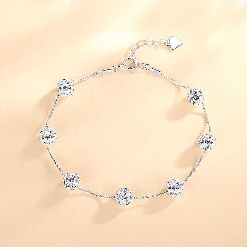 Náramok S925 Strieborné Guličky – Obrázok 2