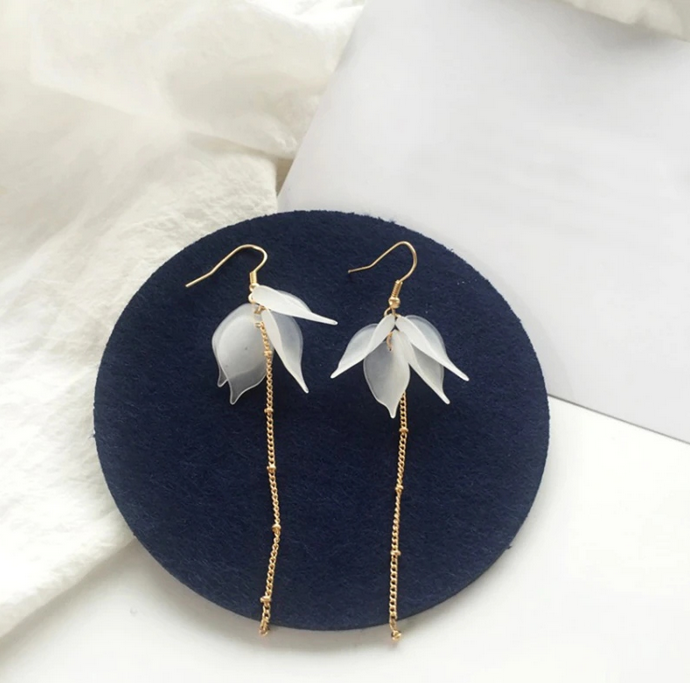 Eurocharms Dlhé náušnice BOHO Listy – Obrázok 3