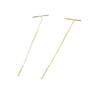 Pozlátené retiazkové náušnice Long Line