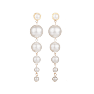 Visiace perlové náušnice Pearl Elegance