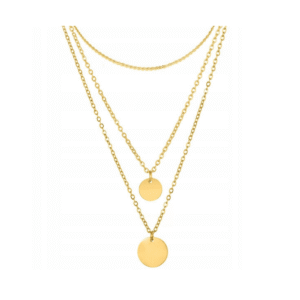 Náhrdelník Pozlatené Kruhy