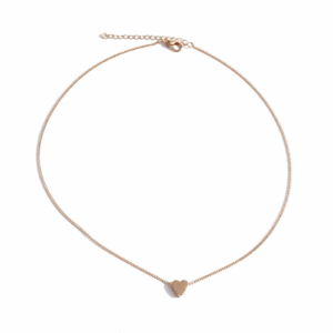 Pozlátený Minimalisticný Náhrdelník Srdiečko