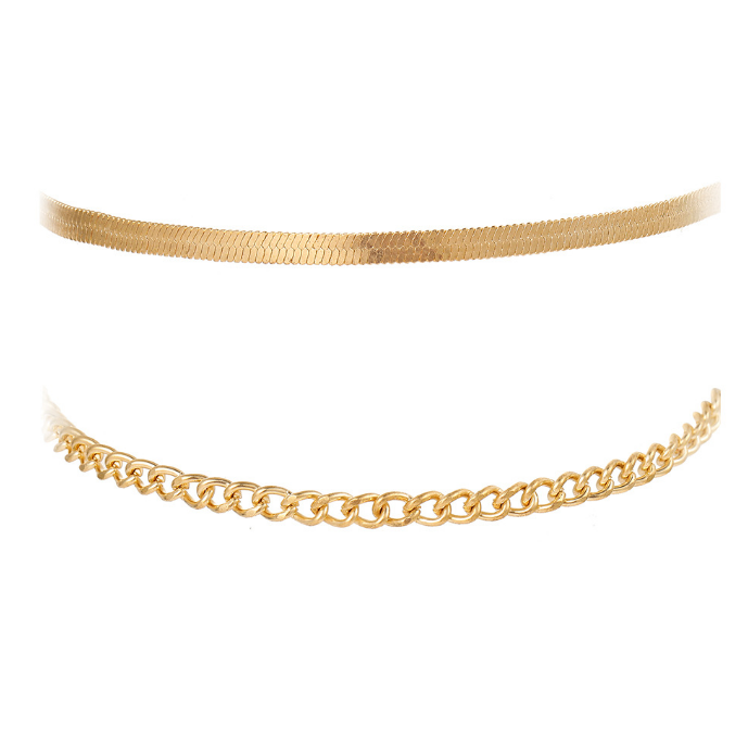 Zlatý Členkový Náramok 2 ks – Obrázok 4