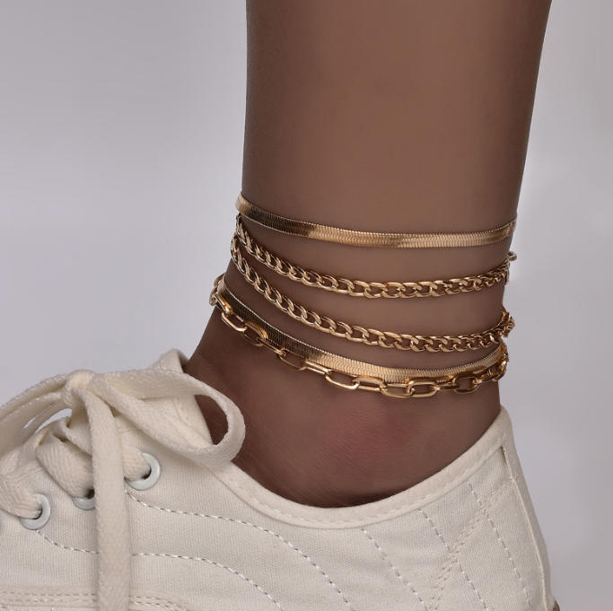 Sada Zlatých Náramkov - 5 ks – Obrázok 3