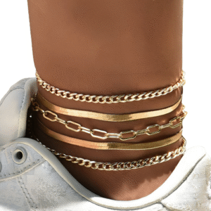 Sada Zlatých Náramkov - 5 ks