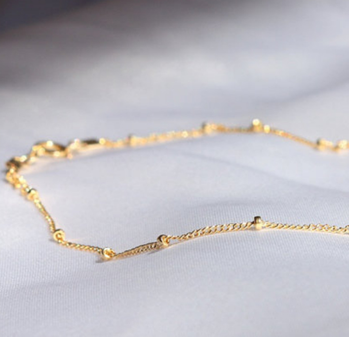 Zlatý Náramok na Členok Guličky – Obrázok 3