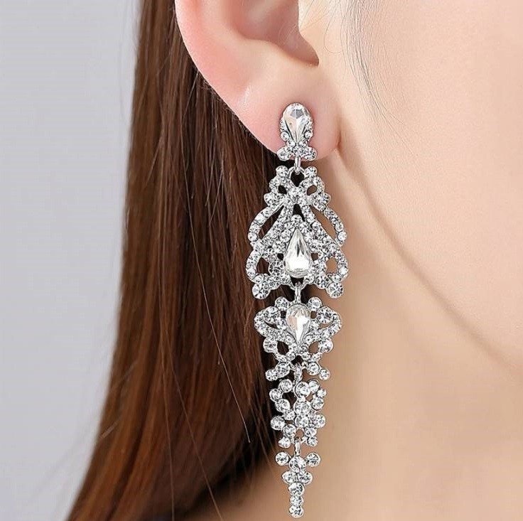 Postriebrené svadobné náušnice – Obrázok 4