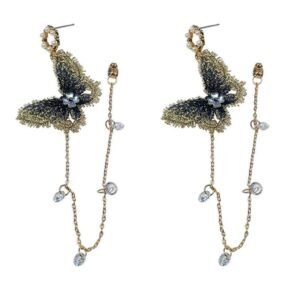 Retiazkové motýľové náušnice