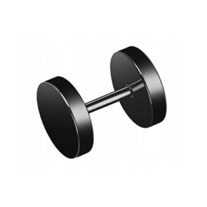 Eurocharms Čierne Náušnice s Činkami z Nehrdzavejúcej Ocele