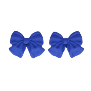 Napichovacie náušnice Modré mašličky