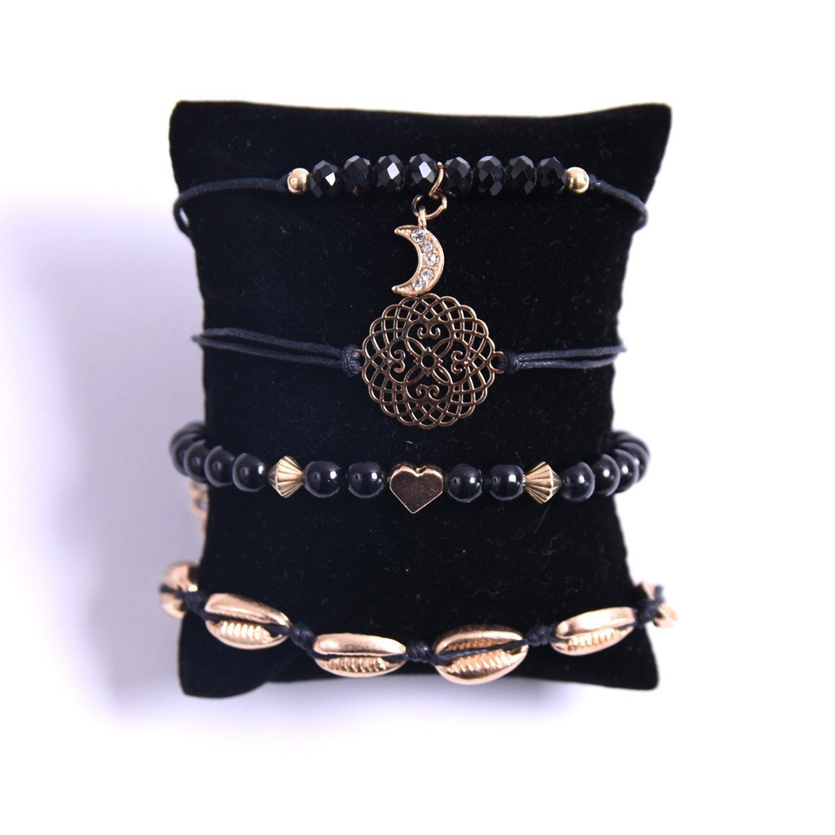 Eurocharms Sada náramkov Mandala a Mesiac – 4 kusy – Obrázok 5