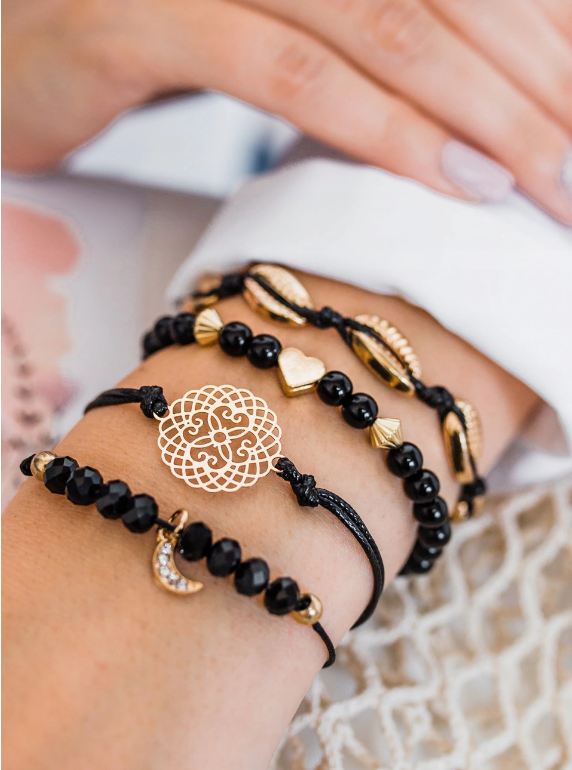 Eurocharms Sada náramkov Mandala a Mesiac – 4 kusy – Obrázok 3