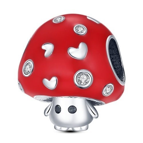 Strieborný prívesok S925 Muchotrávka