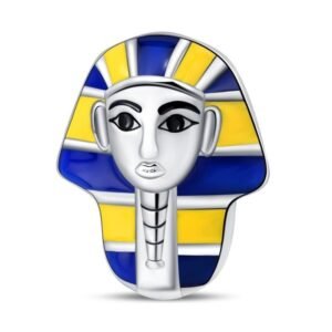 Eurocharms Strieborný Prívesok S925 Maska Faraóna Tutanchamóna