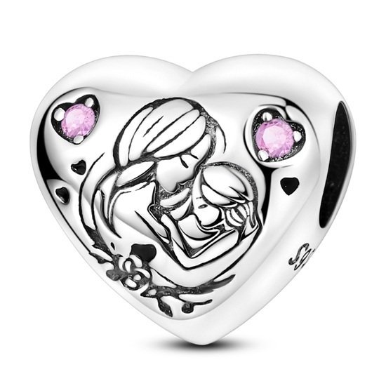 Eurocharms Strieborný Prívesok S925 Matka a Dcéra