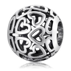 Eurocharms Strieborný Prívesok S925 Streiborné Prelamované Srdce