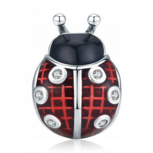 Eurocharms Strieborný prívesok S925 Lienka zo striebra