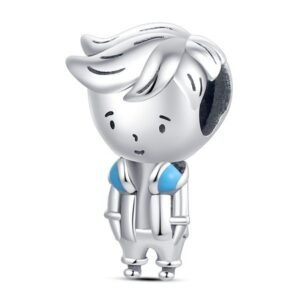 Strieborný prívesok S925 Chlapec so Slúchadlami