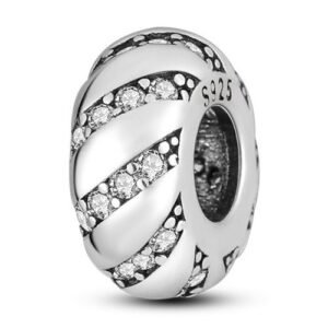 Eurocharms Strieborný prívesok S925 Číre Zirkóny