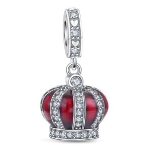 Strieborný prívesok S925 Červená Koruna