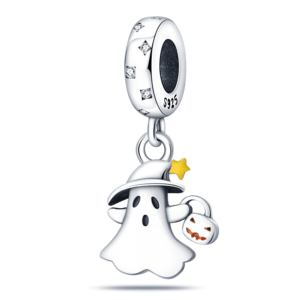 Strieborný prívesok S925 Duch s Tekvicou