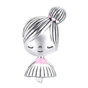 Eurocharms Strieborný prívesok S925 Dievča v sukni