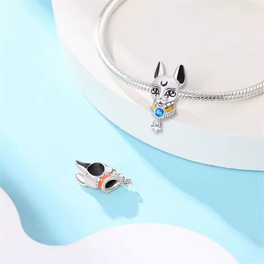 Eurocharms Strieborný Prívesok S925 Egyptská Mačka – Obrázok 2