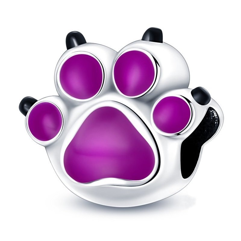 Strieborný prívesok S925 Ružová Labka