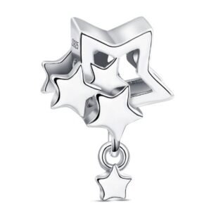 Eurocharms Strieborný prívesok S925 Strieborná Hviezdna Kompozícia