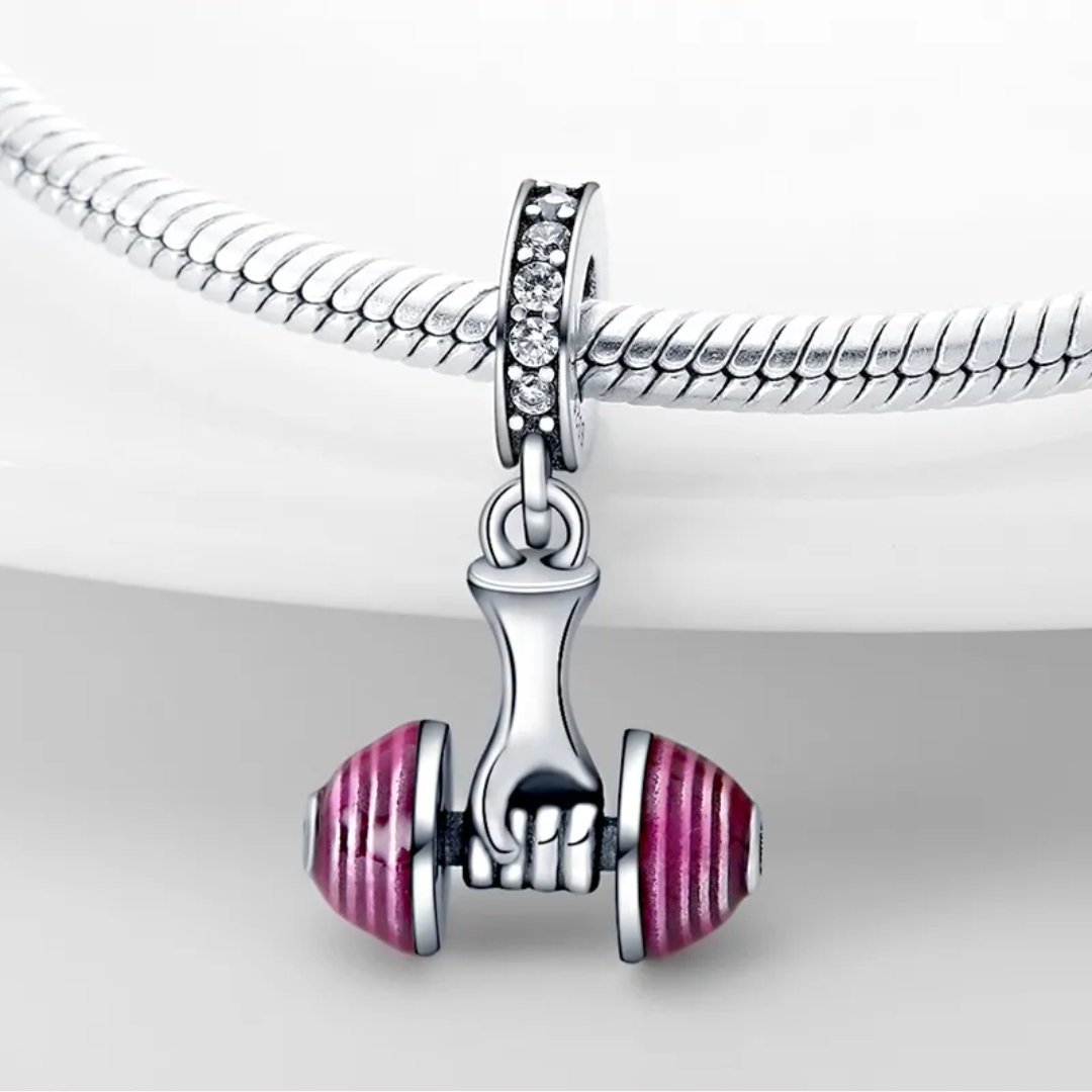 Strieborný prívesok S925 Ružová Činka – Obrázok 2