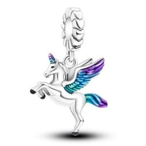 Strieborný prívesok S925 Jednorožec Pegasus