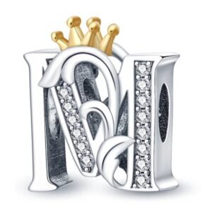 Strieborný prívesok S925 Písmeno M