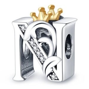 Strieborný prívesok S925 Písmeno N