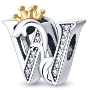 Strieborný prívesok S925 Písmeno W