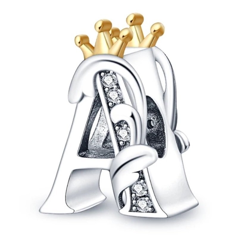 Eurocharms Strieborný prívesok S925 Písmeno A