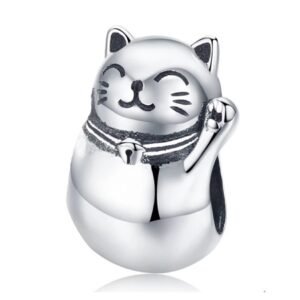 Prívesok zo striebra 925 Maneki Neko Cat