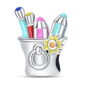 Strieborný prívesok S925 Pastelky vo Vedierku