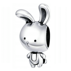 Eurocharms Strieborný Prívesok S925 Strieborný Zajac