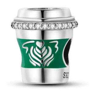 Strieborný prívesok S925 Hrnček na Kávu "Coffee Lover"