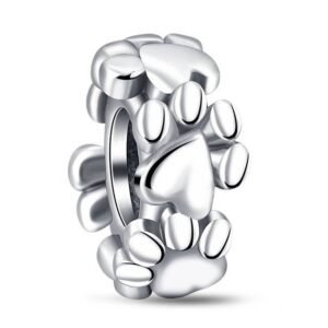 Strieborný prívesok S925 Labky Srdcia