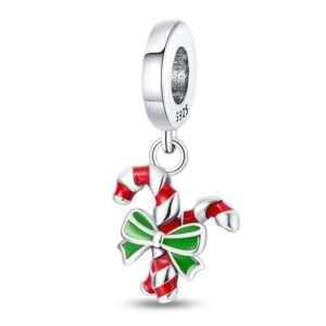 Strieborný prívesok S925 Vianočné Cukrovinky