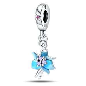Strieborný prívesok S925 Lesná Víla s Kvetom